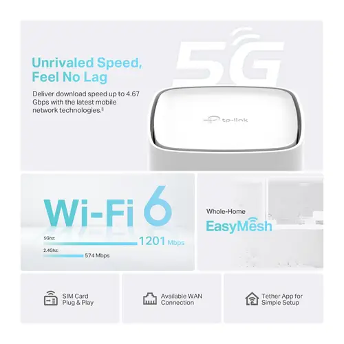 TP-Link Archer NX210 Router 5G WiFi6 SIM - Imagen 4