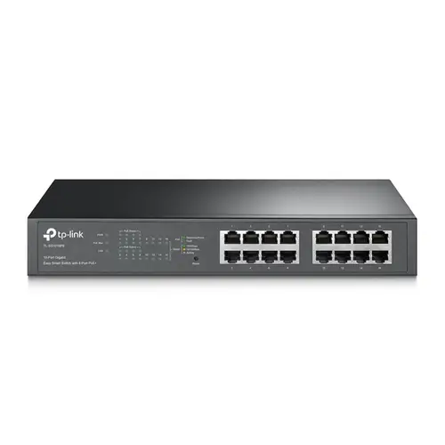 TL-SG1016PE switch Gestionado L2 Gigabit Ethernet (10/100/1000) Energía sobre Ethernet (PoE) Negro - Imagen 1