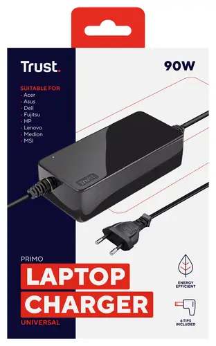 Primo adaptador e inversor de corriente Interior 90 W Negro - Imagen 4