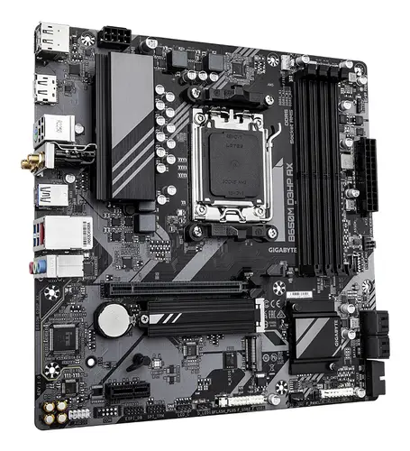 B650M D3HP AX Placa base - AMD Ryzen serie 9000, VRM de 5+2+2 fases, hasta 8000 MHz DDR5 (OC), 2xPCIe 4.0 M.2, WIFI 6E, LAN 2,5 GbE, USB 3.2 Gen 1 - Imagen 3