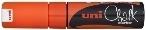 ROTUL.UNIBALL CHALK MARKER PWE-8K NARANJ - Pack de 6 unidades