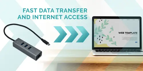 Metal USB-C HUB 3 Port + Gigabit Ethernet Adapter - Imagen 9