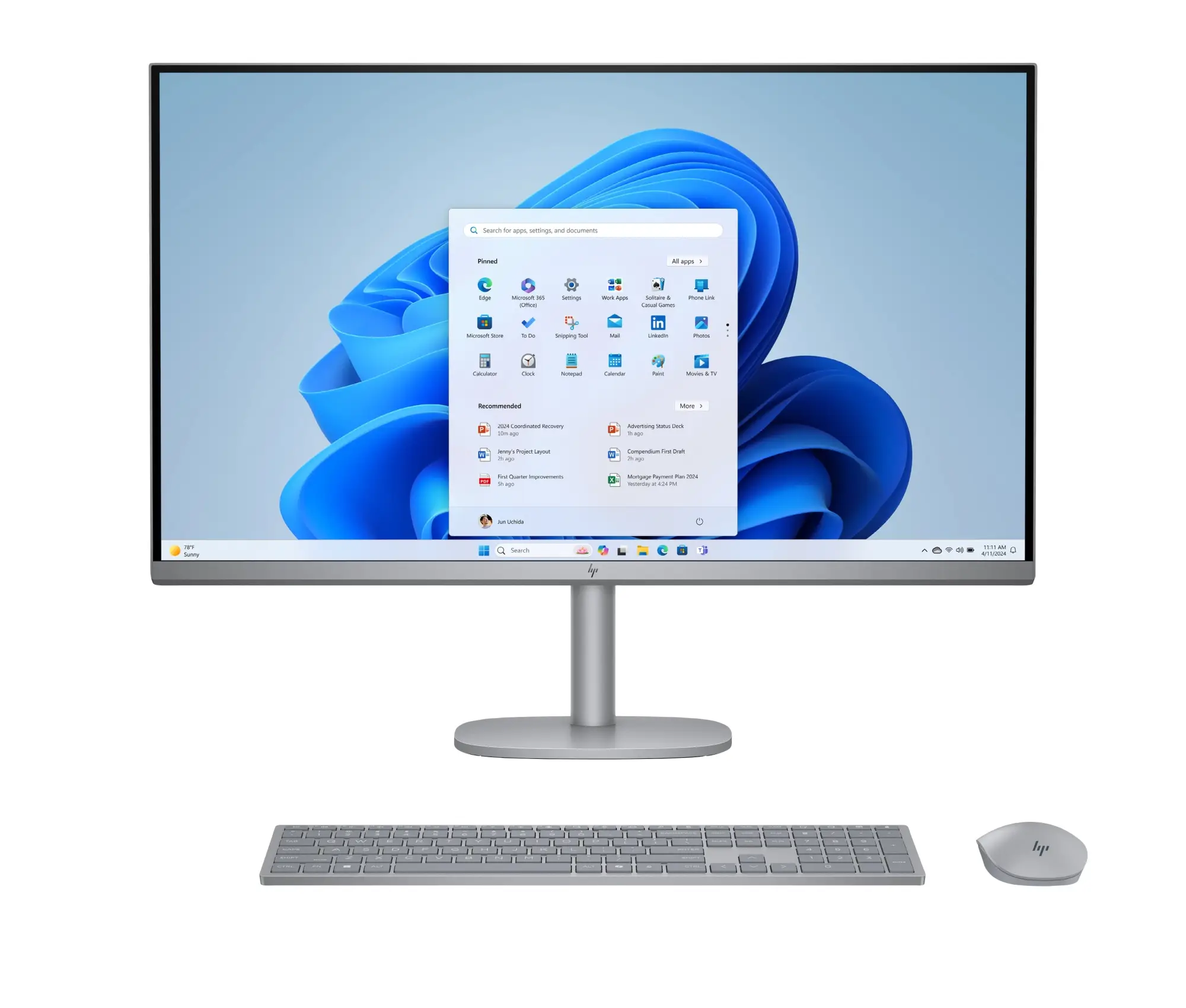 OmniStudio X All-in-One 32-c0005ns PC Intel Core Ultra 5 125H 80 cm (31.5") 3840 x 2160 Pixeles PC todo en uno 16 GB DDR5-SDRAM 1 TB SSD NVIDIA GeForce RTX 4050 Windows 11 Home Wi-Fi 6E (802.11ax) AI PC Plata