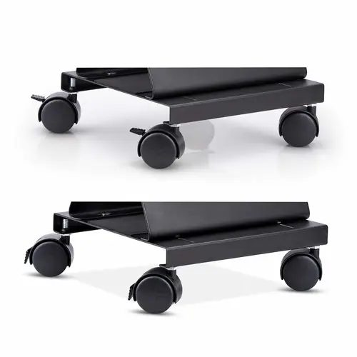 Carrito para Caja Torre de Ordenador - Carrito con Ruedas para CPU - Soporte Ajustable para CPU - de Acero - Carga de 21kg - Imagen 5