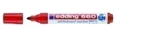 ROTUL.PIZAR.EDDING 660  ROJO
