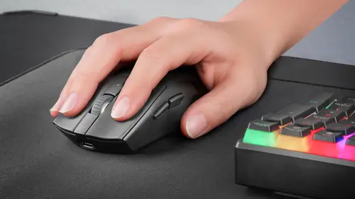 MM-T3 ratón Juego mano derecha RF Wireless + Bluetooth + USB Type-A Óptico 14400 DPI - Imagen 8