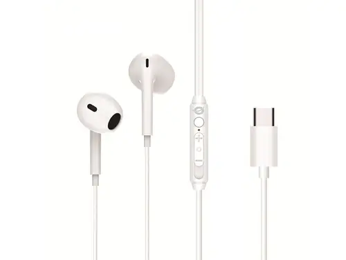 BRENDAN02W auricular y casco Auriculares Alámbrico Dentro de oído Llamadas/Música USB Tipo C Blanco - Imagen 1