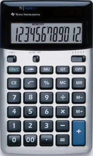 CALCULADORA MESA TEXAS TI-5018 SV 12 DIG
