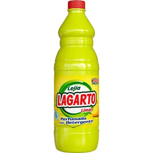 LAGARTO LEJÍA PERFUMADA LIMÓN CON DETERGENTE BOTELLA 1500ML