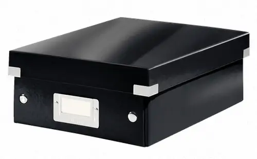 60570095 archivador organizador Cartón, Tablero de fibra Negro - Imagen 1