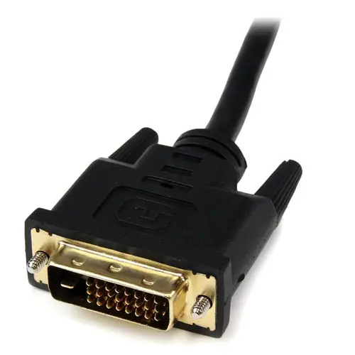Adaptador de 20cm HDMI a DVI - DVI-D Macho - HDMI Hembra - Cable Conversor de Vídeo - Negro - Imagen 3