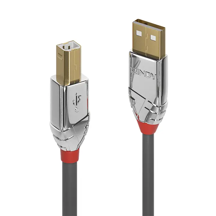 36644 cable USB USB 2.0 5 m USB A USB B Gris