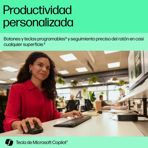 Combinación de teclado y ratón inalámbricos recargables multidispositivo 725 - Imagen 3