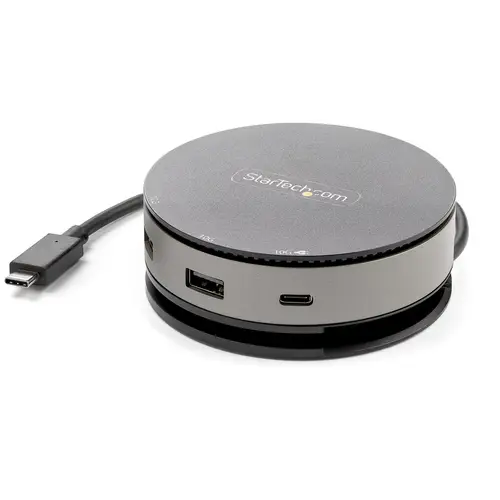 Adaptador Multipuertos USB-C - Docking Station USB 3.1 Gen 2 Tipo C con Vídeo HDMI, DisplayPort de 4K a 60Hz o VGA de 1080p - PD de 75W - Hub Ladrón USB de 3 Puertos - Replicador de Puertos Móvil - Imagen 6