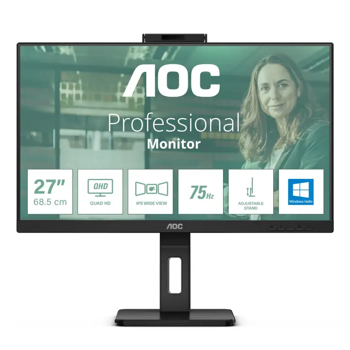Q27P3CW pantalla para PC 68,6 cm (27") 2560 x 1440 Pixeles Quad HD LED Negro