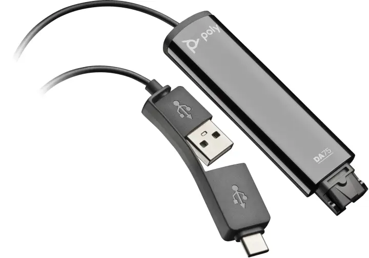 Adaptador negro DA75 USB a QD compatible con TAA