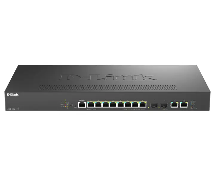 DMS-1250-12TP/E switch Gestionado 2.5G Ethernet (100/1000/2500) Energía sobre Ethernet (PoE) Negro