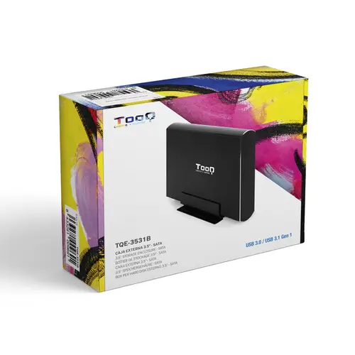 TQE-3531B caja para disco duro externo Caja de disco duro (HDD) Negro 3.5" - Imagen 7