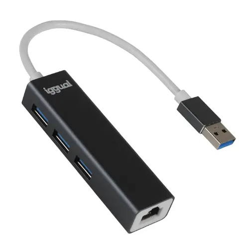 IGG319260 base para portátil y replicador de puertos Alámbrico USB 3.2 Gen 1 (3.1 Gen 1) Type-A Negro - Imagen 1