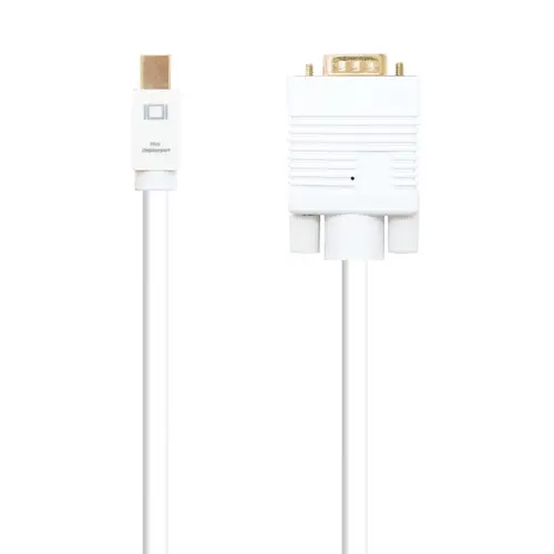 Cable conversor Mini DP a VGA, Mini DP/M - VGA/M, Blanco, 2.0 M - Imagen 2