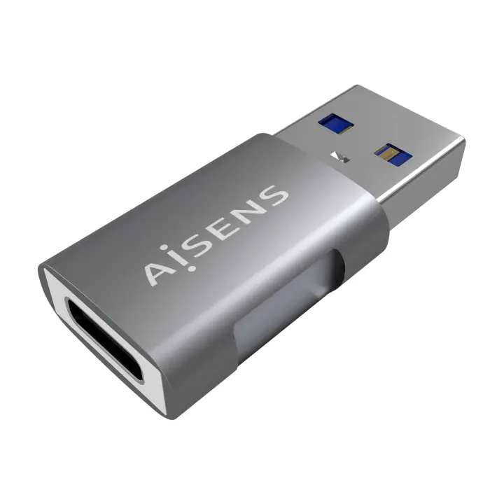 Mini Adaptador USB 3.2 GEN2 10G 3A, Tipo USB-C/H-A/M, Gris