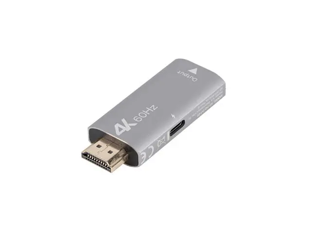 AD-HD-DP-01 adaptador de cable de vídeo 0 m HDMI tipo A (Estándar) DisplayPort Plata
