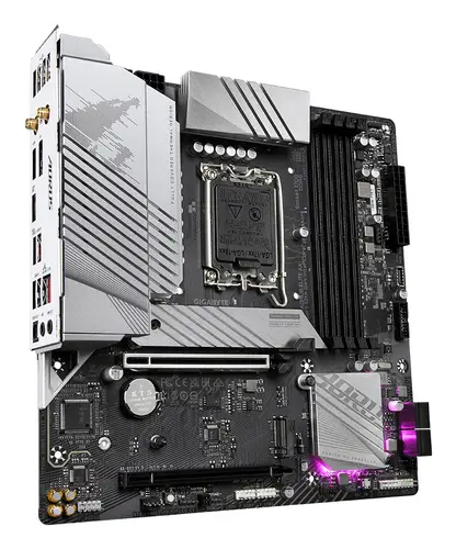 B760M AORUS ELITE AX Placa Base - Compatible con procesadores Intel Core de 14ª generación, VRM digital de 12*+1+1 fases, hasta 7800MHz DDR5 (OC), 2x PCIe 4.0 M.2, Wi-Fi 6E, 2.5GbE LAN, USB 3.2 Gen 2 - Imagen 4