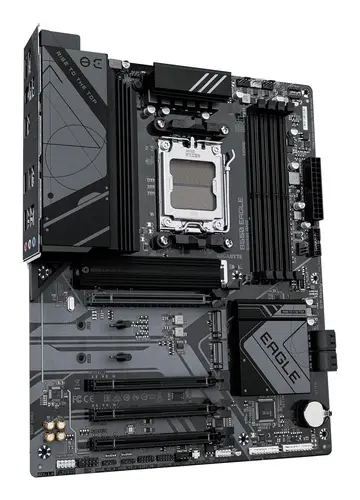 B650 EAGLE Placa base - AMD Ryzen serie 9000, VRM de 12+2+2 fases, hasta 7600 MHz DDR5 (OC), 1xPCIe 5.0 + 2xPCIe 4.0 M.2, LAN GbE, USB 3.2 Gen 2 - Imagen 3