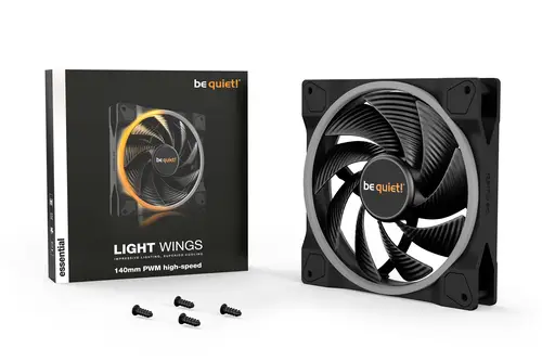 Light Wings | 140mm PWM high-speed Carcasa del ordenador Ventilador 14 cm Negro 1 pieza(s) - Imagen 5