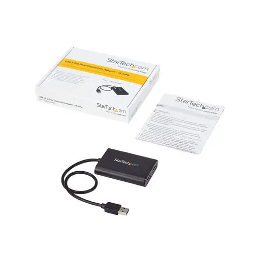Adaptador Gráfico Externo USB 3.0 a DisplayPort Doble 4K60 DisplayLink - Cable Conversor USB 3.0 a DP de Vídeo - Imagen 7