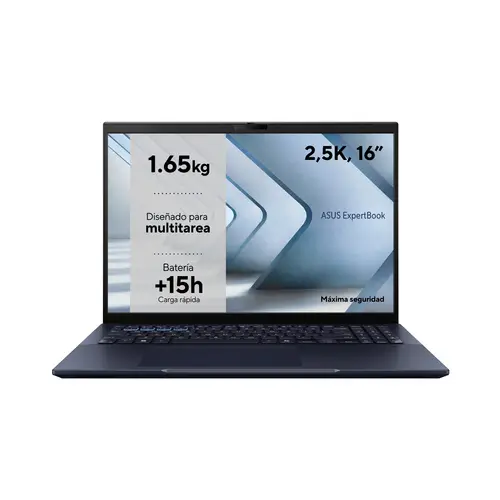 ExpertBook B5 B5604CMA-Q90194X - Ordenador Portátil 16" WUXGA (Intel Core Ultra 5 125H, 16GB RAM, 512GB SSD, Arc Graphics, Windows 11 Pro) Negro Estrella - Teclado QWERTY español - Imagen 2