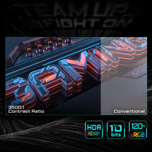 GS32QCA 31.5" Monitor Curvo para Gaming QHD - 2560 x 1440, 180Hz, 1ms, 250 cd/m², FreeSync, HDR Ready, HDMI 2.0, DisplayPort 1.4 - Imagen 10