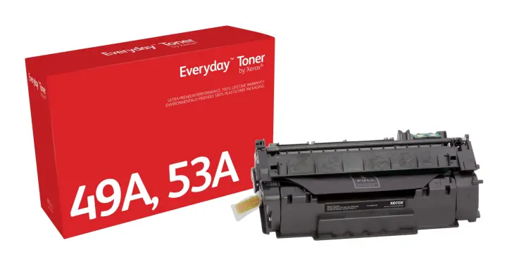 Everyday El tóner Everyday Negro de Xerox es compatible con HP 49A 53A (Q5949A/ Q7553A), Capacidad estándar