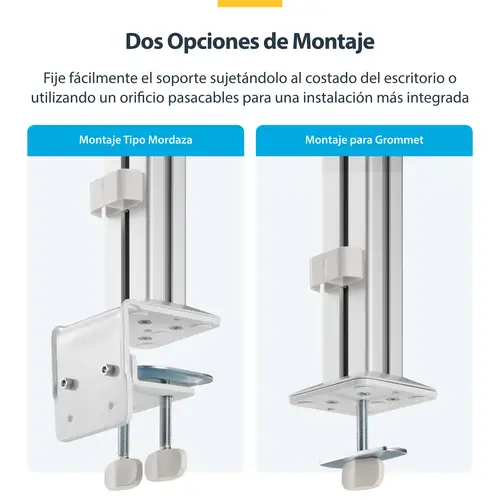 6-MONITOR-ARM-A soporte para monitor 81,3 cm (32") Escritorio Blanco - Imagen 16