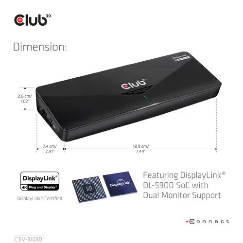 SenseVision USB 3.0 4K UHD Docking Station - Imagen 4