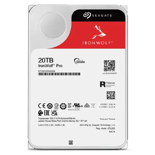 IronWolf Pro ST20000NT001 disco duro interno 20 TB 7200 RPM 256 MB 3.5" - Imagen 4
