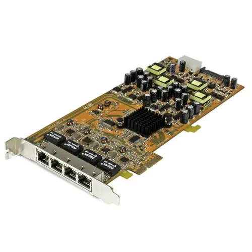 Tarjeta PCI Express de Red Ethernet Gigabit con 4 Puertos RJ45 PoE Power over Ethernet - Imagen 1