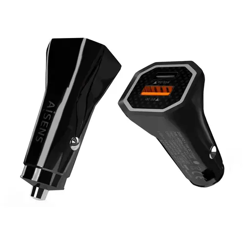 Cargador de Coche 38W,1XUSB-C PD3.0 20W,1XUSB-A QC3.0 18W, Negro - Imagen 2