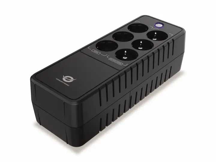 ZEUS09E sistema de alimentación ininterrumpida (UPS) En espera (Fuera de línea) o Standby (Offline) 0,85 kVA 490 W 6 salidas AC