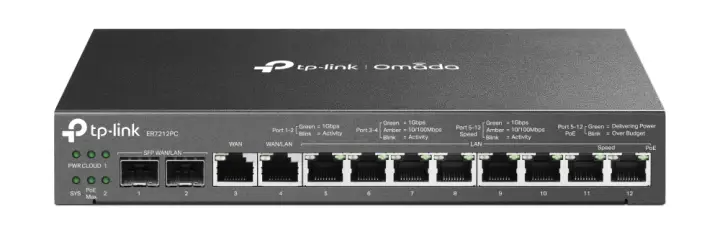 Omada ER7212PC router Gigabit Ethernet Negro