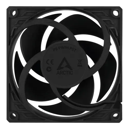 P8 PWM PST Carcasa del ordenador Ventilador 8 cm Negro - Imagen 4