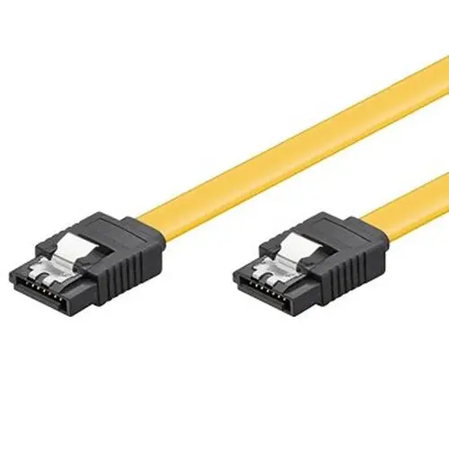 EC1511 cable de SATA 0,5 m SATA 7-pin Negro, Amarillo - Imagen 1