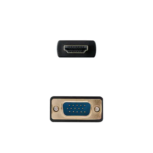 Cable Conversor HDMI a VGA, 1.8 m, Negro - Imagen 3