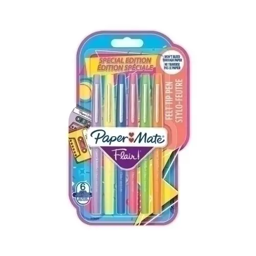 ROTUL.FIBRA PAPER MATE FLAIR RETRO BL/6