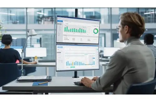 Brazo vertical para dos monitores - Imagen 8