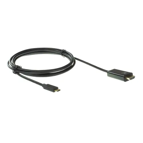 EW9824 adaptador de cable de vídeo 2 m USB Tipo C HDMI tipo A (Estándar) Negro - Imagen 2
