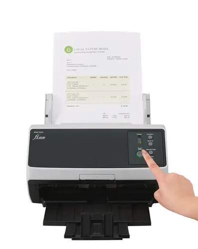 FI-8150 Alimentador automático de documentos (ADF) + escáner de alimentación manual 600 x 600 DPI A4 Negro, Gris - Imagen 2