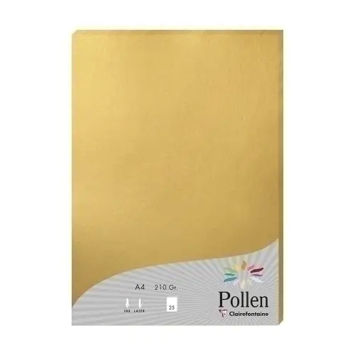 PAPEL CLAIREFONTAINE POLLEN A4 25h ORO