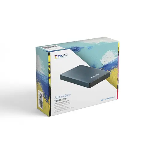 TQE-2527PB caja para disco duro externo Caja de disco duro (HDD) Negro, Marina 2.5" - Imagen 7