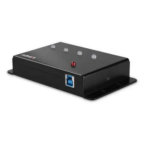 43374 hub de interfaz USB 3.2 Gen 1 (3.1 Gen 1) Type-B 5000 Mbit/s Negro - Imagen 2